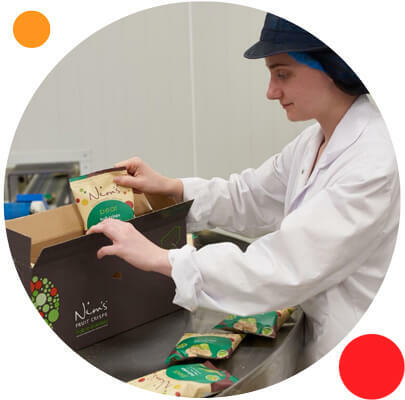 Nim's Fruit Crisps packing boxes Nim's Fruit Crisps packing boxes