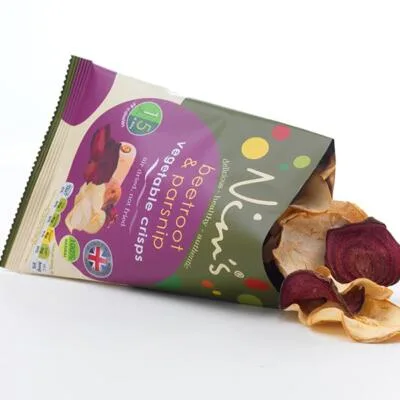 Nim’s Beetroot and Parsnip Crisps Multipack Box Of 12