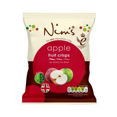 Nim’s Premium Apple Crisps – Multipack Box of 5 (healthy, Vegan, Whole Apple fruit only)