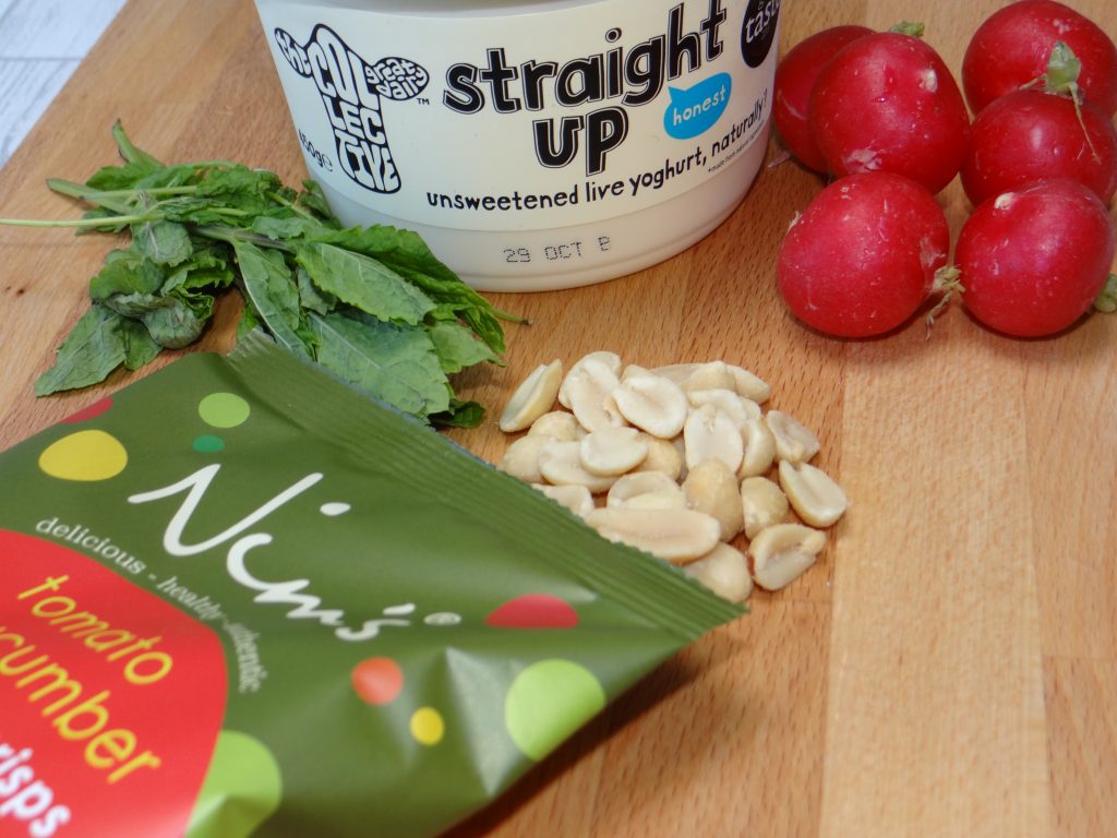 Tomato & Cucumber Vegetable Crisps with The Collective Yoghurt