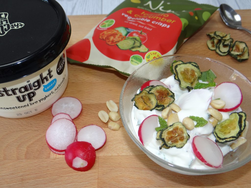 Nim's Raita recipe using Cucumber Crisps
