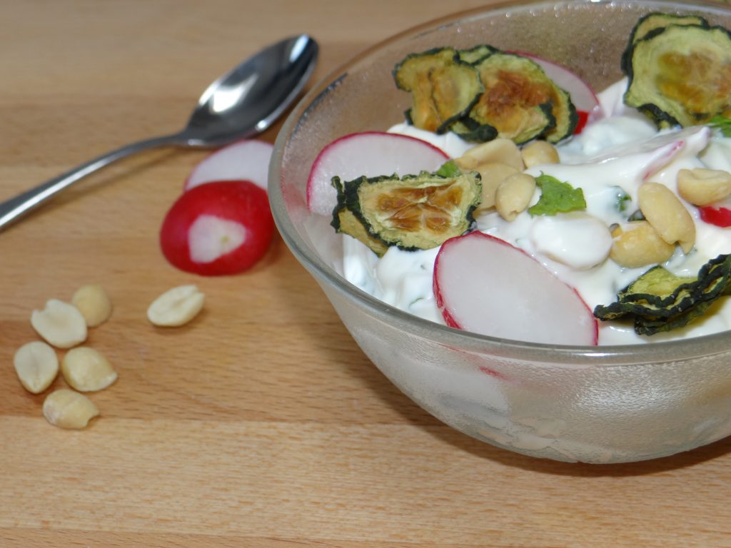 Nim's Raita recipe using Cucumber Crisps