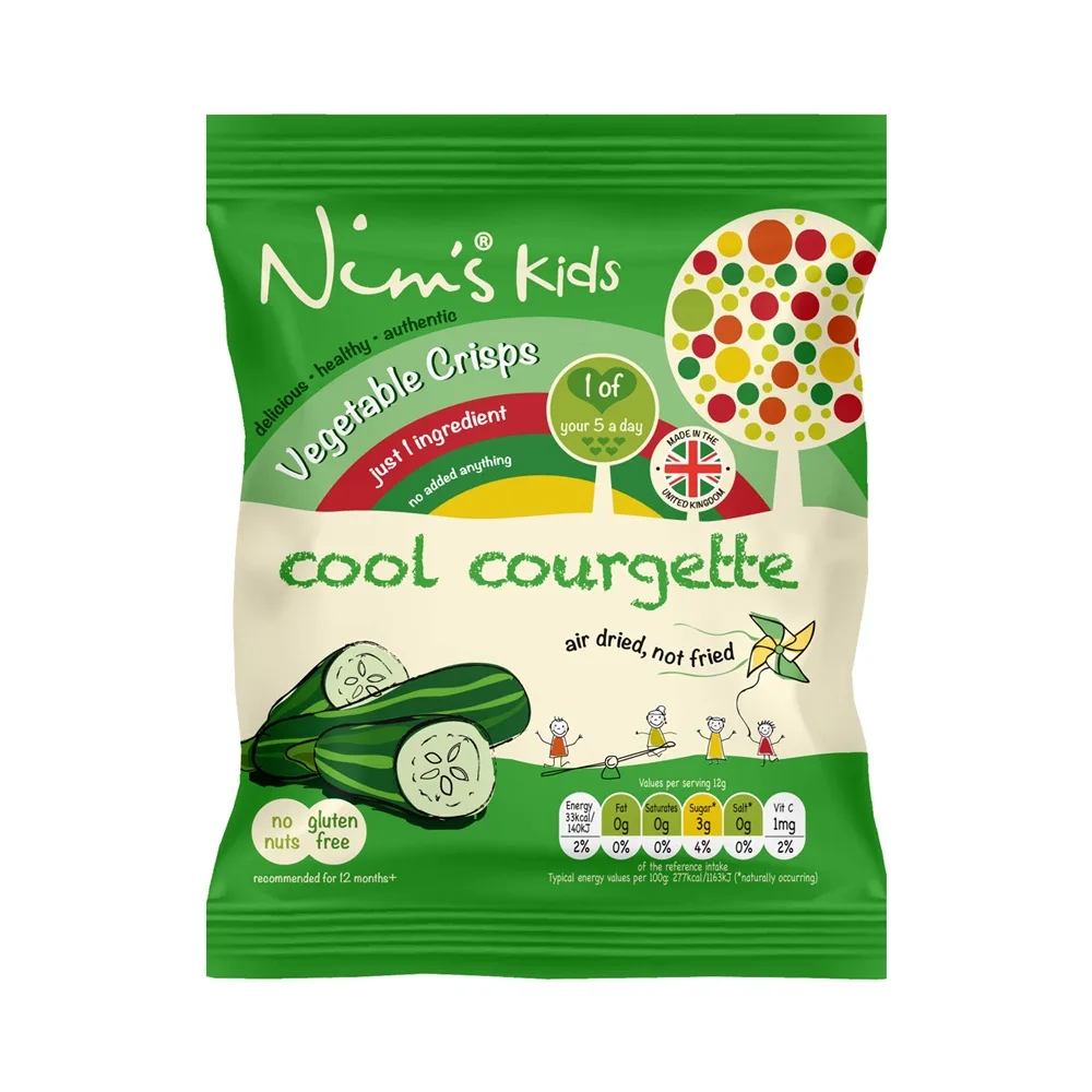 Nim’s Kids Courgette Crisps Single Pack (12g)