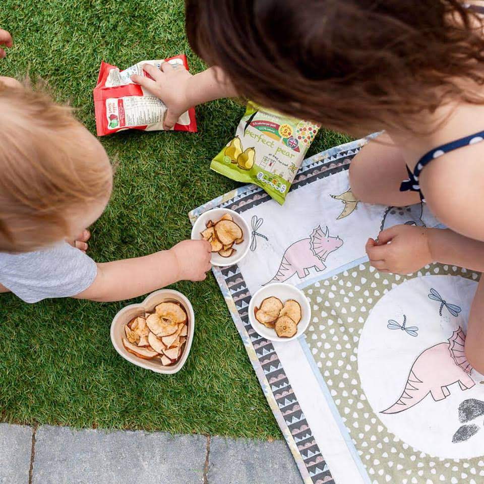 Kids courgette crisps