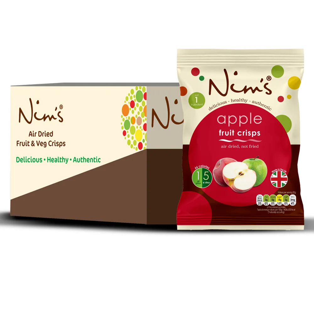 Nim’s Apple crisps: Multipack Box of 10