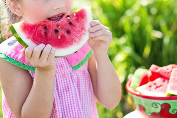 child eating food