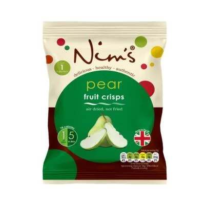 Nim’s Selection Box: Air Dried Pear & Pineapple and Kiwi Crisps – 6 Packs Each (Box Of 12)