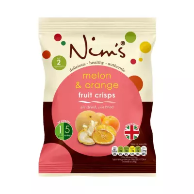 Nim’s Selection Box: Air Dried Melon & Orange and Pineapple & Kiwi Crisps – 6 Packs Each (Box Of 12)