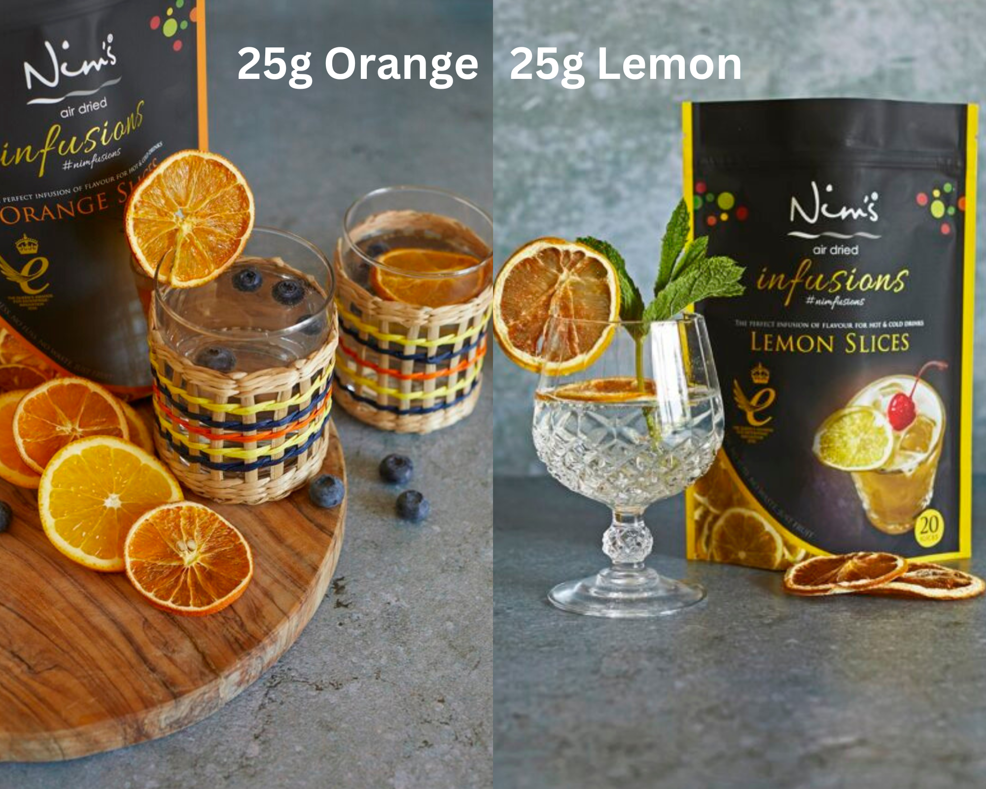 Nim’s Air dried Mix of Orange and Lemon Slices 50g (25g each)
