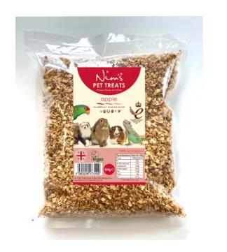 Nim’s Air Dried Apple Pieces for Pets, Human Grade Small Animal Pet Feed 300g